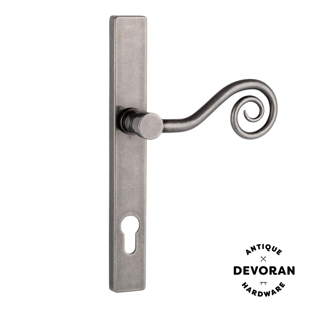 Devoran Monkey Tail Door Handle - Pewter (Right Hand) - (Sold in Pairs)